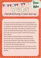 Vorschau - Stundenentwürfe - Pets - 2 Class Surveys / Interviews (favourite Pet / do you have a pet) - Seite 1