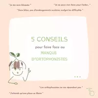 Aperçu - Inclusion - Brochure - 5 conseils: Pallier le manque d'orthophonistes - Page de couverture