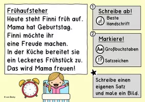 Vorschau - Arbeitsblätter - Neue Zeilen - richtiges Abschreiben in Klasse 4 - Seite 3