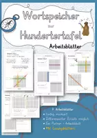 Vorschau - Arbeitsblätter - Arbeitsblätter Wortspeicher zur Hundertertafel - Deckblatt