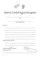 Vorschau - Arbeitsblätter - Bewertungsbögen Hörspiel & Hörbuch! - Seite 2