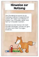 Vorschau - Poster - Vorlage Stundenplan Fuchsklasse - Seite 3