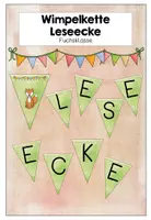 Vorschau - Anderer Materialtyp - Wimpelkette Leseecke Fuchsklasse - Deckblatt