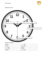 Vorschau - Arbeitsblätter - Die Uhr lesen Erklärung Aufgaben Lösung - Seite 2