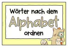 Vorschau - Arbeitsblätter - Ordnen nach dem Alphabet (ABC) - Seite 1