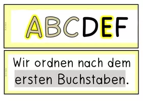 Vorschau - Arbeitsblätter - Ordnen nach dem Alphabet (ABC) - Seite 2