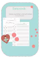 Vorschau - Arbeitsblätter - Satzmimik - AB2 - Gebärdensprache - Deckblatt