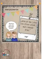 Vorschau - selbst erstellte Schriftarten - "high" - tolle Schrift/font für dein Unterrichtsmaterial - Deckblatt