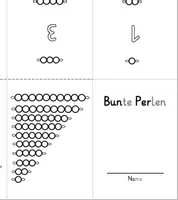 Vorschau - Arbeitsblätter - Bunte Perlen - Faltheft - Montessori - Seite 3