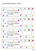 Vorschau - Mal- und Bastelvorlagen - Willkommensgruß für das neue Schuljahr "Smarties" (Geschenke) - Seite 3
