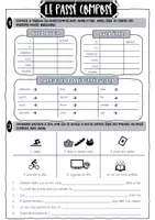 Vorschau - Arbeitsblätter - Grammatik Übungsblatt FRANZÖSISCH - Le passé composé - Deckblatt