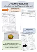Vorschau - Stundenentwürfe - Unterrichtsstunde: Angebot- und Nachfrageverschiebung - Deckblatt