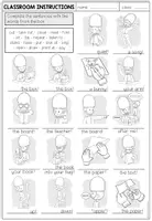 Vista previa - Hojas de trabajo - Classroom Instructions - Worksheet 1 - página 1
