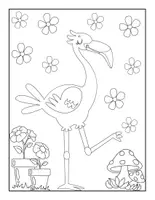 Vorschau - Mal- und Bastelvorlagen - Kunstprojekt Flamingo - Malvorlagen / Ausmalbilder für die Flamingoklasse - Seite 2