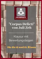 Vorschau - Klassenarbeiten - Juli Zeh: Corpus Delicti - Klausur mit Erwartungshorizont - Deckblatt