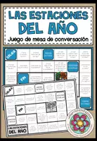 Vorschau - Spiele - LAS ESTACIONES DEL AÑO - Plauderbrettspiel in Spanisch - Deckblatt