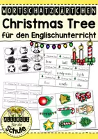 Vorschau - Arbeitsblätter - Wortschatzkärtchen Christmas Tree - Englisch - Deckblatt
