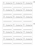Vorschau - Arbeitsblätter - Wortschatzkärtchen Christmas Tree - Englisch - Seite 1