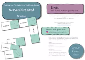 Vorschau - Arbeitsblätter - Materialpaket - Linienarten (Strecke - Strahl - Gerade) & Lage von Geraden (parallel, normal, Normalabstand) - Seite 3