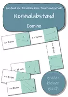 Vorschau - Arbeitsblätter - Materialpaket - Linienarten (Strecke - Strahl - Gerade) & Lage von Geraden (parallel, normal, Normalabstand) - Seite 1