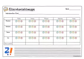 Vorschau - Anderer Materialtyp - Elternkontaktmappe (Elternkontakt) - Deckblatt
