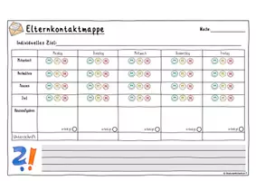Vorschau - Anderer Materialtyp - Elternkontaktmappe (Elternkontakt) - Seite 1