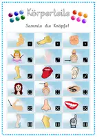 Vorschau - Spiele - Spiel - Knöpfe sammeln - Körperteile (DaZ) - Seite 2
