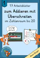 Vorschau - Arbeitsblätter - Homeschooling Paket: Erklärvideo und Arbeitsblätter Addieren mit Überschreiten ZR 20 - Seite 1