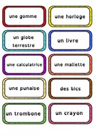 Aperçu - Feuilles d'exercices - Mur de mots, vocabulaire, exercices sur la rentrée - Page 2