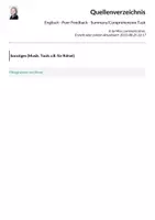 Vorschau - Arbeitsblätter - Englisch - Peer Feedback - Summary/Comprehension Task - Seite 2
