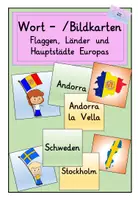 Vorschau - Spiele - Wort-Bildkarten zum Thema Europa - Deckblatt