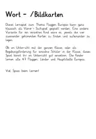 Vorschau - Spiele - Wort-Bildkarten zum Thema Europa - Seite 1