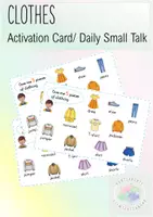 Vorschau - Spiele - Clothes - Activation Card / Daily Small Talk - Deckblatt