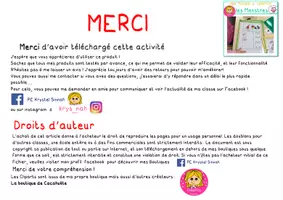 Aperçu - Préparation de séance / Séance complète - Atelier à compter des Monstres - Page 3