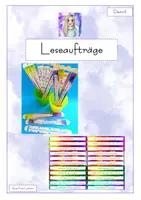 Vorschau - Spiele - Leseaufträge - bunt und motivierend - Deckblatt