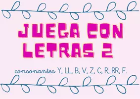 Vista previa - Hojas de trabajo - Juega con letras 2 - Portada