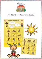 Vorschau - Spiele - Am Strand / Sommer: Pantomime (Spiel) - DaZ / Deutsch - Kl. 2/3 - Deckblatt