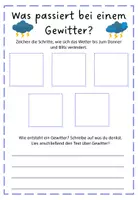 Vorschau - Arbeitsblätter - Gewitter - Seite 1