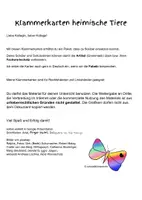 Vorschau - Stationenlernen - Klammerkarten Tiere in Europa - Welcher Artikel stimmt? - Seite 1