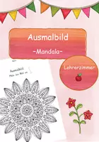 Vorschau - Arbeitsblätter - Ausmalbild: Mandala 28, Stillarbeit - Deckblatt
