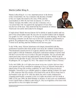 Vorschau - Text - Martin Luther King Jr English Biography : MLK Day - Deckblatt