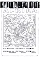 Vorschau - Arbeitsblätter - Malen nach Kontinent - AFRIKA Atlasarbeit - Seite 3