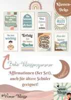 Vorschau - Poster - BOHO Wandposter mit Affirmationen und Selbstliebe und psychische Gesundheit I Selbstakzeptanz - Deckblatt