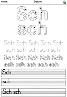 Vorschau - Arbeitsblätter - Laut / Buchstabe Sch - Buchstabeneinführung - Buchstabenblatt DaZ / Deutsch - Deckblatt