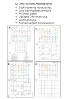 Vorschau - Arbeitsblätter - D differenziert: Buchstabentag, Hausübung, Optische Differenzierung - Deckblatt