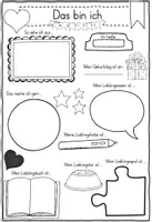 Vorschau - Arbeitsblätter - Steckbrief: Das bin ich/ Alles über mich - Seite 3