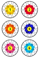 Vorschau - Stationenlernen - Rechenblumen zum Üben des Einmaleins - 1x1 - Seite 1