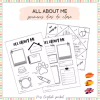 Vista previa - Manualidades / Dibujos para colorear - All about me - Portada