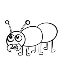 Vorschau - Mal- und Bastelvorlagen - Insekten Cliparts Outline (Comicstil) - Seite 1
