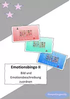 Vorschau - Spiele - Emotionsbingo II (Emotionsbeschreibung und BiIder zuordnen) - Deckblatt